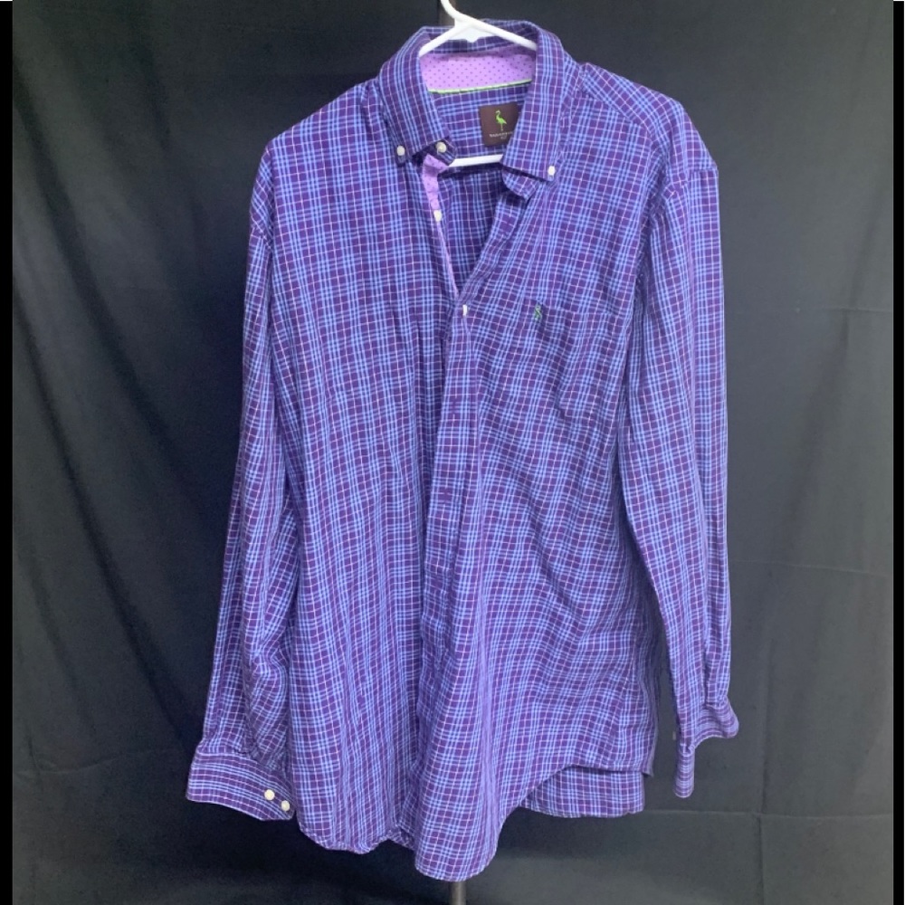 Tailorbyrd plaid button down shirt
